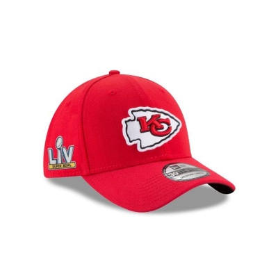 Sapca New Era Kansas City Chiefs NFL Super Bowl LV Side Patch 39THIRTY Stretch Fit - Rosii